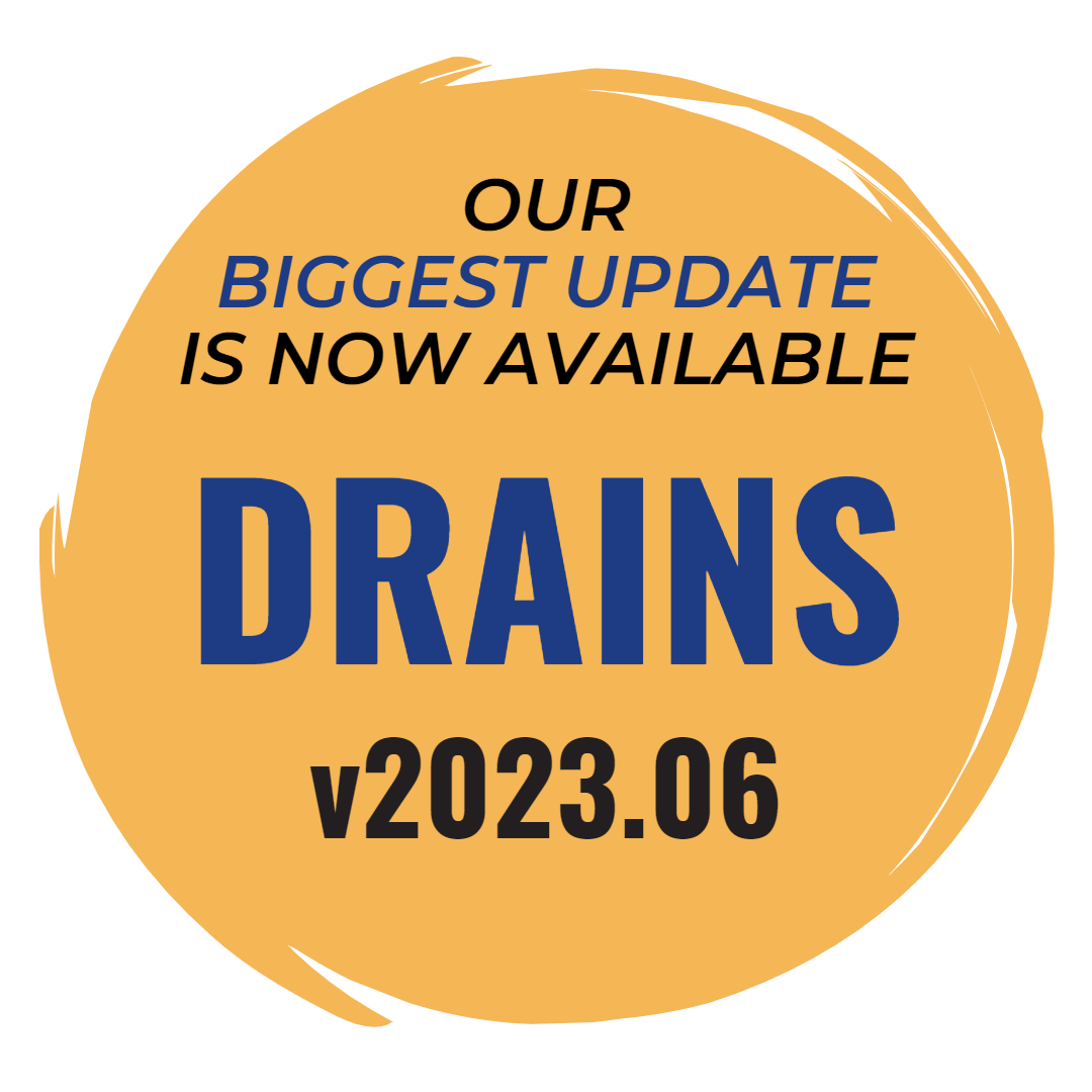 New DRAINS update available
